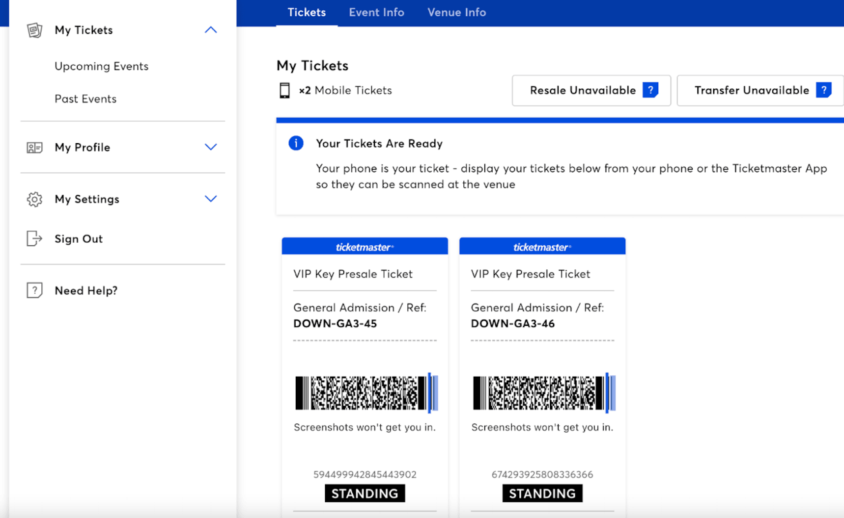 Ticketmaster Platform